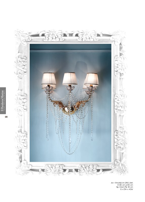 1744/A5/V1 ORO 24K Wall Lamps Classic