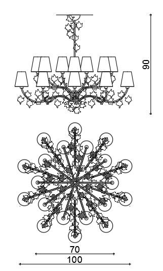 2171/CH20 Chandeliers Classic