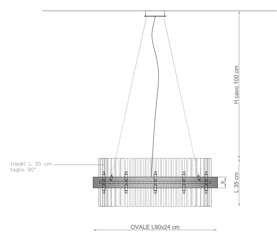 2252L90 Chandeliers Contemporary
