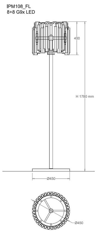 IPM108FL Floor Lamps Contemporary