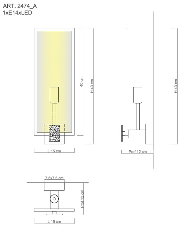 2474A Wall Lamps Bath Design